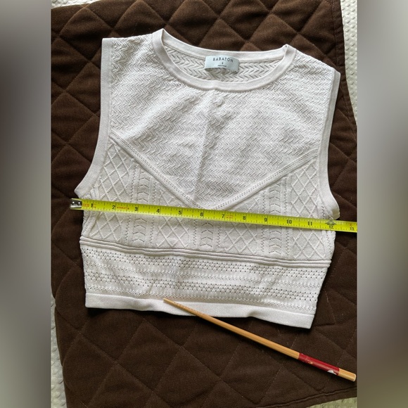Babaton Pointelle Crop Tank - Picture 3 of 9